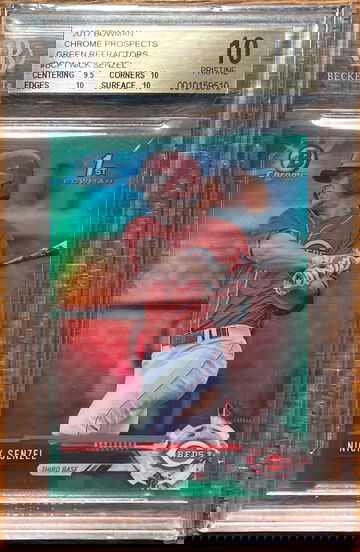 2017 bowman Nick Senzel green refractor 25/99