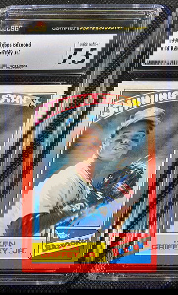 1990 Topps Bazooka Ken Griffey Jr. CSG 7.5