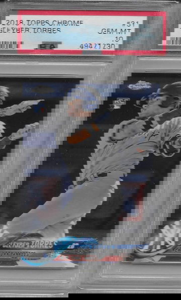2018 Topps Chrome Gleyber Torres PSA 10 