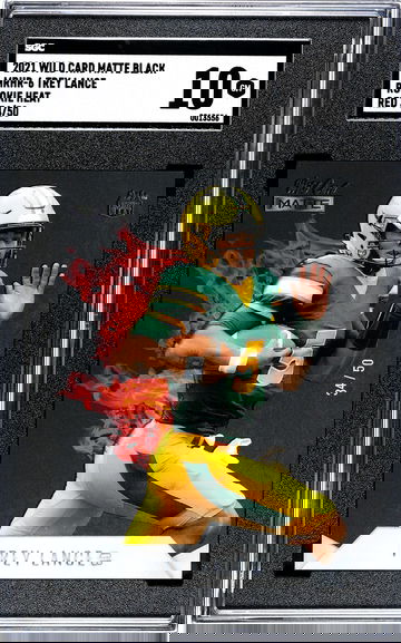 2021 Wild Card Matte Black MRHR-6 Trey Lance Rookie Heat Red 34/50