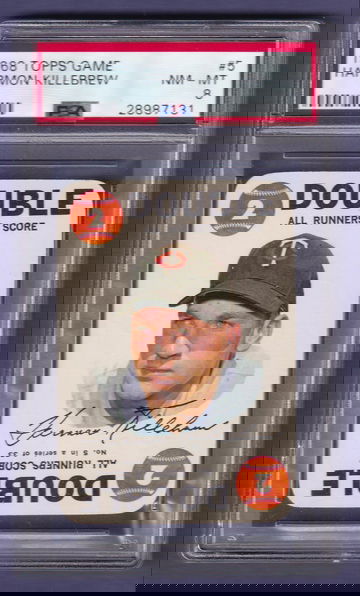 1968 Topps Game #5 Harmon Killebrew PSA 8