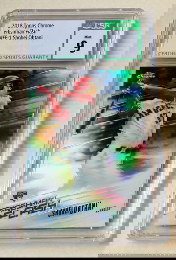 2018 Topps Chrome Shohei Otani Freshman Flash Rookie CSG9 (HK)