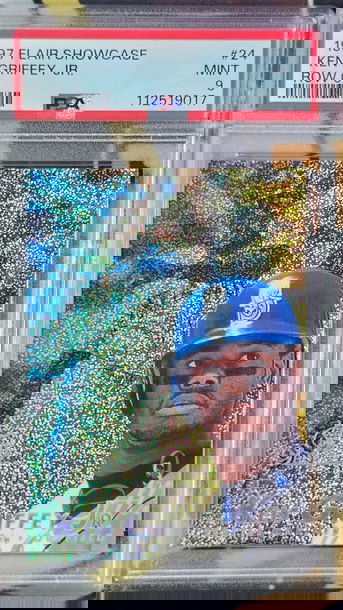 1997 Flair Showcase Row 0 Ken Griffey Jr PSA 9