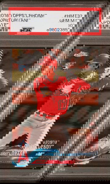 2018 TOPPS CHROME UPDATE Shohei Ohtani Rc Rookie Debut PSA 10 GEM MINT #HMT32