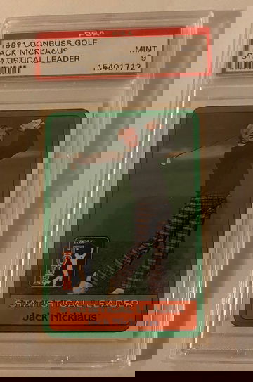 1981 Donruss Golf Jack Nicklaus PSA 9 Statistical Leader Rookie MINT 