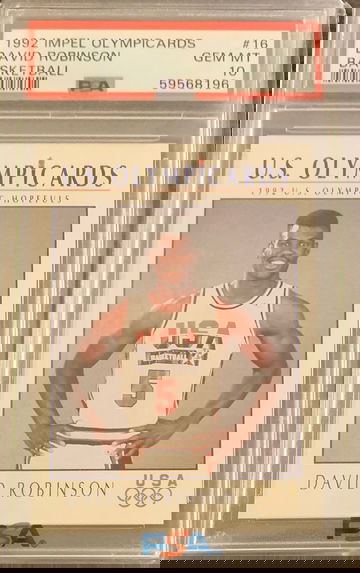 1992 Impel Olympicards Basketball David Robinson #16 - Graded Card PSA 10 Gem MT