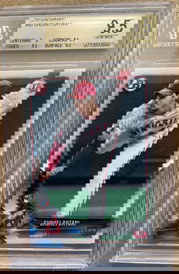 2018 Bowman # 49 - Shohei Ohtani BGS 9.5 Gem Mint