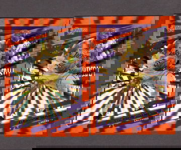 2021-22 Donruss Orange Laser #12 LeBron James Lot (2) Lakers