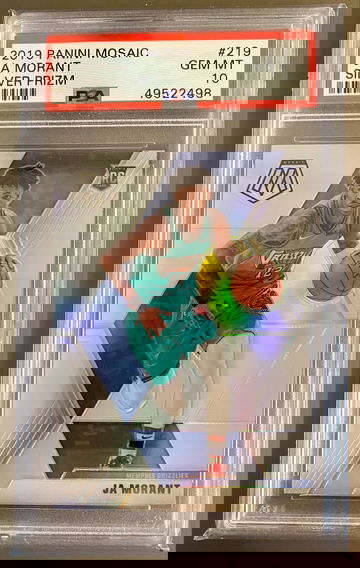 Ja Morant Mosaic Silver Prizm PSA 10 49522498