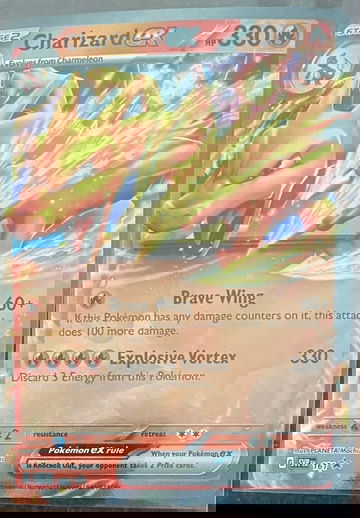 Charizard EX. Explosive Vortex Stage 2 Fire Power 330