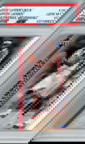 LEBRON JAMES 2003 Upper Deck Phenomenal Beginning #16 PSA 10 Gem Mint Cavs Lakers Heat