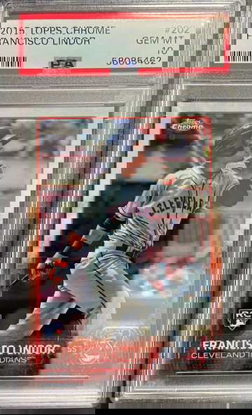 2015 Topps Chrome Francisco Lindor RC PSA 10 Gem Mint