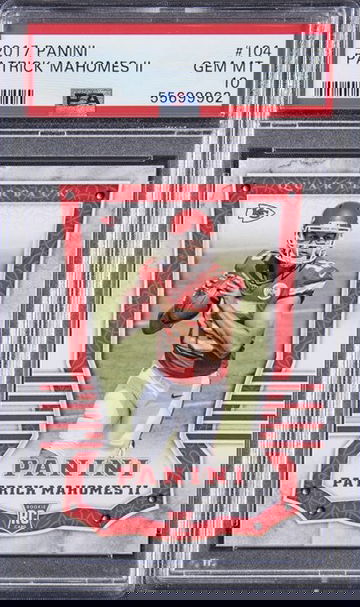 2017 Panini Patrick Mahomes Rookie PSA 10 GEM