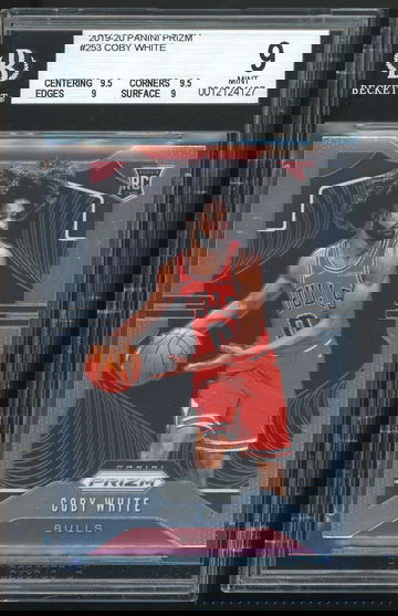 2019 Panini Prizm Coby White Rookie RC BGS 9 (.5 from 9.5)