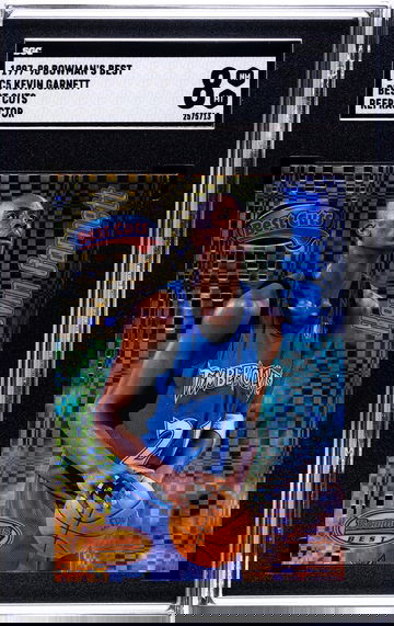 Hof 1997-98 Bowman’s Best BC5 kevin garnett best cuts refractor sgc 8 near mint