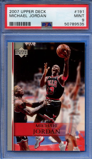 2007 Upper Deck Michael Jordan #191 Bulls PSA 9 MINT