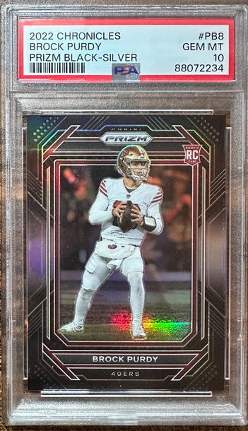 2022 Brock Purdy Black Silver Prizm