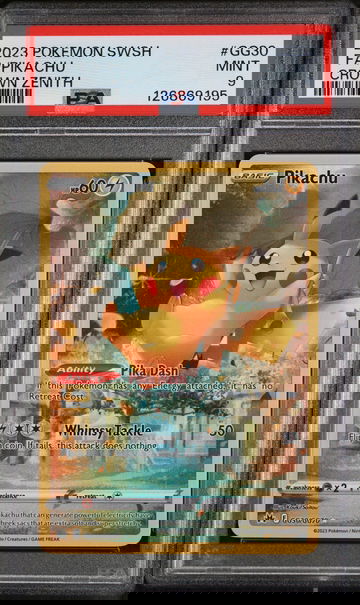 2023 Pokemon Sword and Shield Crown Zenith Pikachu #GG30 PSA 9