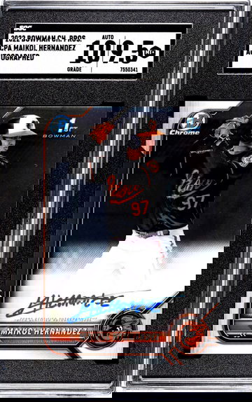 2022 Bowman Chrome Maikol Hernandez CPA-MH Auto