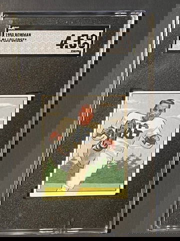 1950 Bowman Football – Lou Groza (#6) – SGC 4.5 (VG-EX+) | Clean Example | HOF Kicker