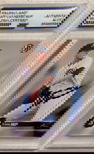 2019 Topps Direct 360 #10 Casey Mize Signed by Gary Vee Vaynerchuk PSA/DNA Authentic Auto Detroit Tigers