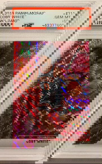 2019-20 Mosaic Coby White pink camo PSA 10