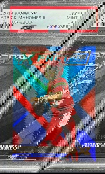 2019 Panini XR X-Factor Blue /99 SP Chiefs PATRICK MAHOMES II PSA 9 MINT POP 1🔥🔥🔥