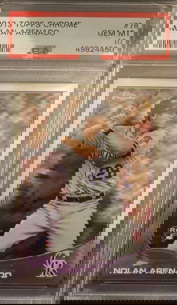 2013 Topps Chrome #78 Nolan Arenado Rookie RC PSA 10 Colorado Rockies Future HOF