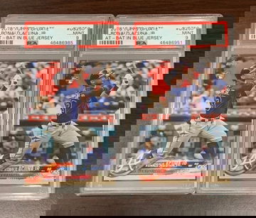 (2) 2018 Topps Update Ronald Acuna PSA 9