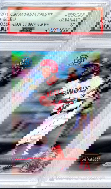 2017 Bowman Draft Jo Adell Chrome Refractor #BDC95 PSA 10