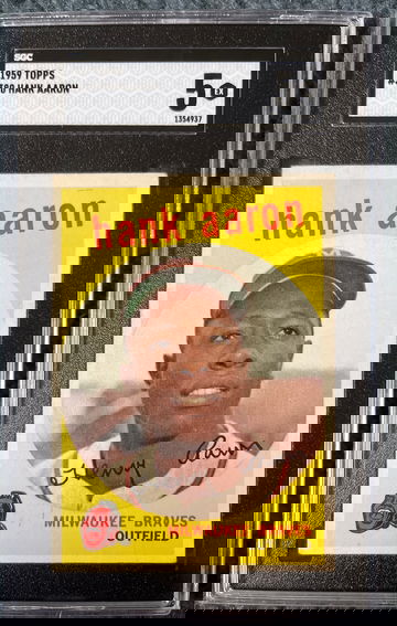 1959 Topps Hank Aaron #380 SGC 5