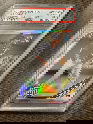 2019 Bowman Chrome Draft CJ Abrams Refractor PSA 10