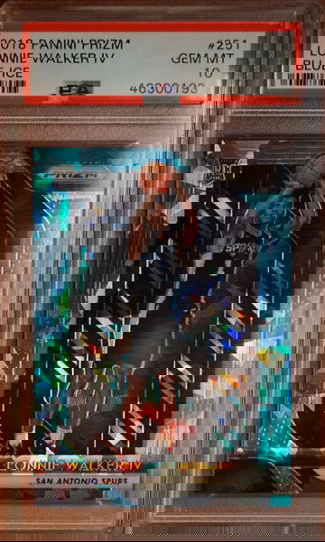 2018 Panini Prizm Lonnie Walker IV Blue Ice Prizm /99 PSA 10