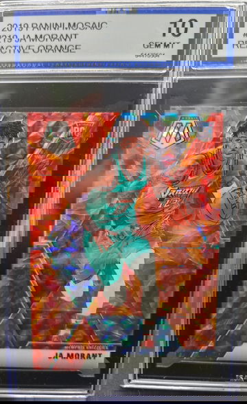 2019 Mosaic Ja Morant #219 Reactive Orange RC ISA 10 