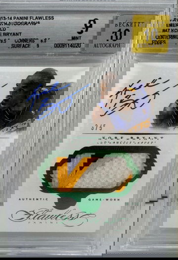 2013 Kobe Bryant Panini Flawless Patch Autographs Emerald