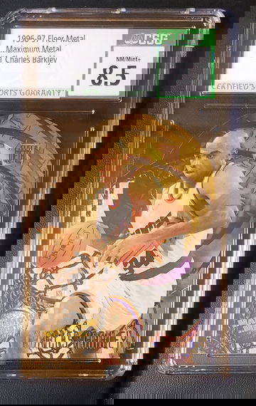 1995-96 Fleer Maximum Metal Die-Cut #1 Charles Barkley CSG 8.5 NM-MT+