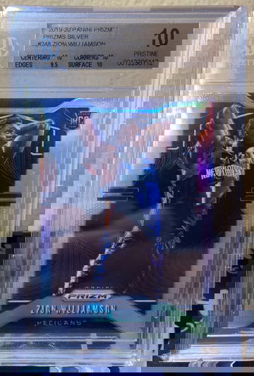 2019 Prizm Zion Williamson Silver Prizm BGS 10 Pristine - POP 29