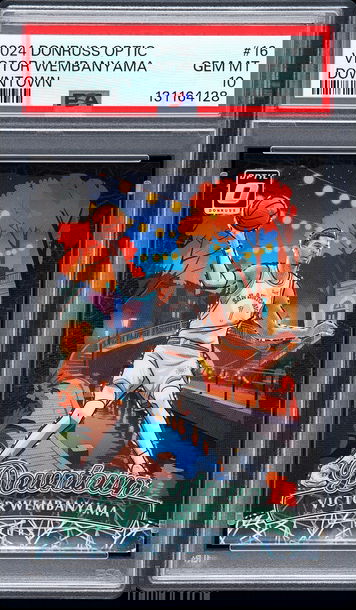 2024 Donruss Optic Downtown VICTOR WEMBANYAMA Spurs PSA 10