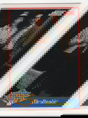 1991 SCORE - PROMO MICKEY MANTLE SET - 7 CARDS