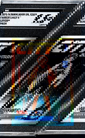 2023-24 Panini Hoops Prizm City Edition Silver Dereck Lively II #2 RC SGC 9.5