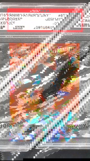 2016 panini fathers day Devin Booker Cracked ice /25  PSA 10📈🔥RARE