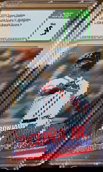 2020 Topps Update Ronald Acuna Jr Highlights #TRA-2 CSG Mint 9 Atlanta Braves