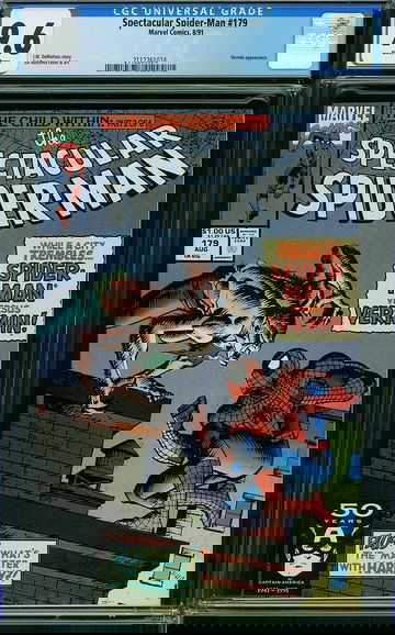 SPECTACULAR SPIDER-MAN #179, CGC 9.6 NM+