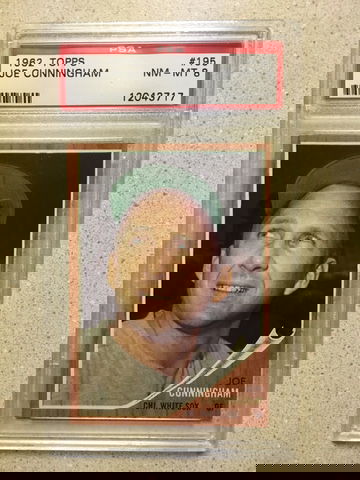 1962 Topps #195 Joe Cunningham PSA 8 NM-MT WHITE SOX