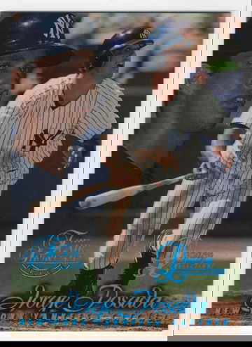 1997 FLAIR SHOWCASE LEGACY ROW 1 - 039 OF 100 JORGE POSADA  # 117 hof