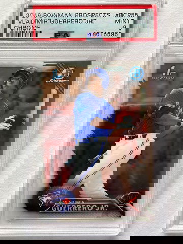 2016 bowman chrome prospects Vladimir Guerrero jr psa 9 mint