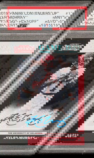 2019 Panini Contenders Draft Picks Game Day Ticket Signatures 1 Kyler Murray Playoff Rookie Card PSA 10 Autograph