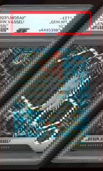2020 Panini Mosaic Devin Vassell #221 Genesis PSA 10