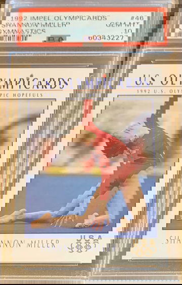 1992 Impel Olympicards #46 Shannon Miller Gymnastics RC Olympics PSA 10 GEM MINT