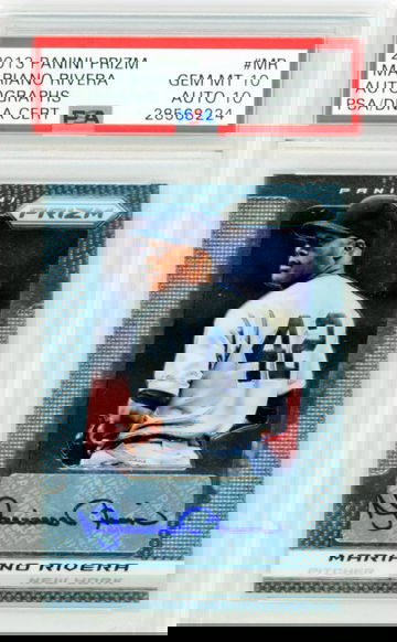 2013 Panini Prizm #MR Mariano Rivera Autographs PSA/DNA Cert. Gem Mint 10/Auto 10